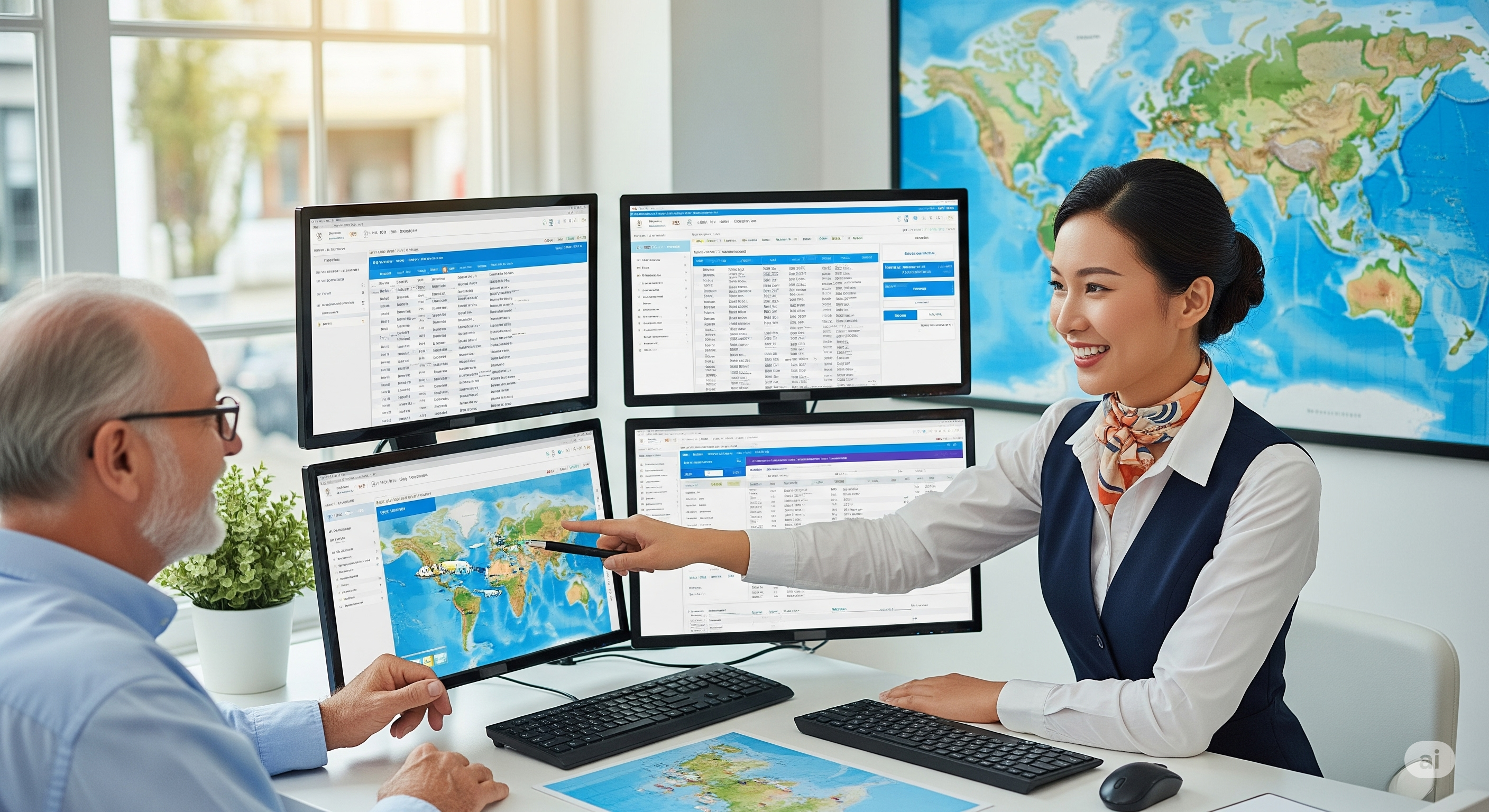 Diverse team member ensuring smooth and hassle-free bookings